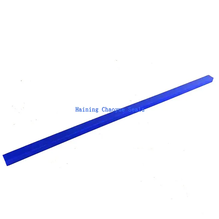 Square-profile, solid rubber bar